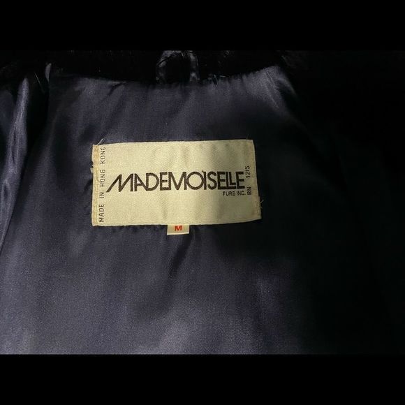 𝅺Vintage Mademoiselle rabbit fur jacket size medium. EUC. - Picture 3 of 8